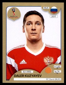 Panini World Cup 2018 (SWISS GOLD VERSION) Daler Kuzyayev (Russia) No. 48