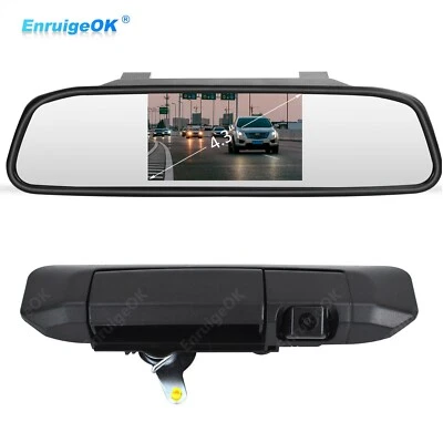 Rear View Reverse Backup Camera + Mirror Monitor Kit for Toyota Tacoma 2005-2015 - Image 1 of 4
