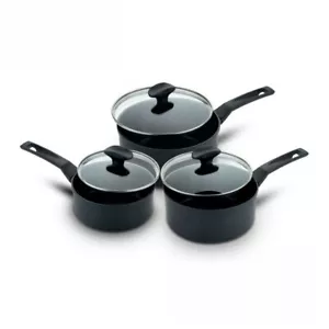 Prestige 9x Tougher Saucepan Set Dishwasher Safe Induction Cookware - Pack of 3 - Picture 1 of 5