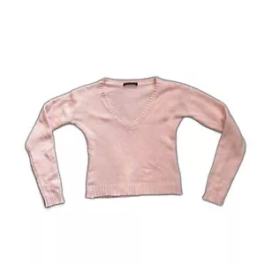 Brandy Melville Pink V Neck Sweater - Picture 1 of 4