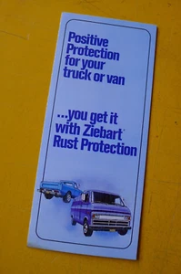 Vintage ZIEBART Rust Protection Brochure 1977 - Picture 1 of 4