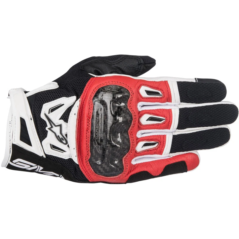 Guantes de motocicleta Alpinestars SMX-2 Air V2 para adultos negros/rojos/blancos talla 3XL Foto 1 de 1