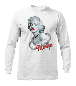Monroe Graphic Long Sleeve T-shirt Tee - Picture 1 of 12