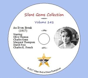 DVD "An Even Break" (1917) starring Olive Thomas, Classic Silent Drama