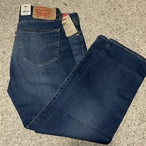 Levi's Mens Lot 501 0115 OG Button Fly Straight Leg Stretch Denim Jeans 33 x 30 - Picture 1 of 11