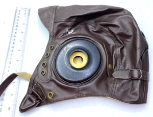 USAAF Army Air Forces Pilot's  TYPE A-11 Leather Flying Helmet Brown  XL - Picture 1 of 7