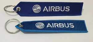 Zwei Airbus Jet A330 A320 Neo Airliner Flug Schlüsselanhänger bestickt. - Bild 1 von 2