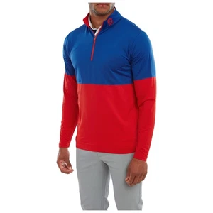 FootJoy Herren Half Zip Colour Block Chill-Out Golf Pullover Stretch Midlayer - Bild 1 von 11