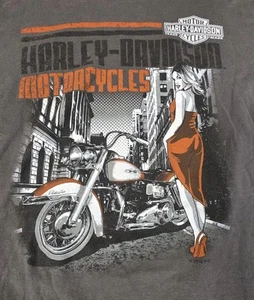 Harley Davidson T-Shirt Men’s Medium Cozumel Mexico Graphic 2018 Pin Up Girl - Picture 1 of 8
