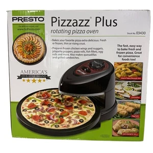 Presto Pizzazz Plus Rotating Pizza Oven Black 03430 Brand New In Box - Picture 1 of 6
