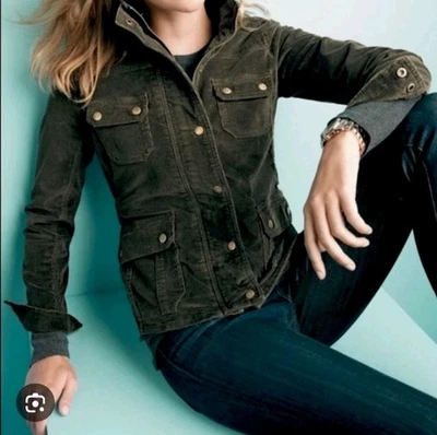 KUT From The Kloth Corduroy Jacket Size Womens Medium Utility Field Brown Snap - Image 1 of 4