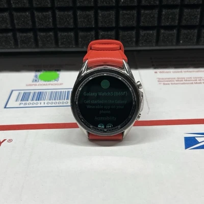 Samsung Galaxy Watch3 SM-R840 45mm Stainless Steel Case GPS Bluetooth Smartwatch - Image 1 of 4