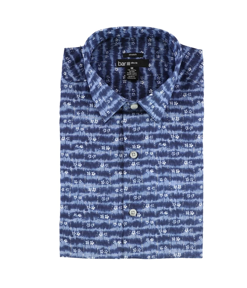 Camisa de vestir elástica con botones bar III para hombre Foto 1 de 1