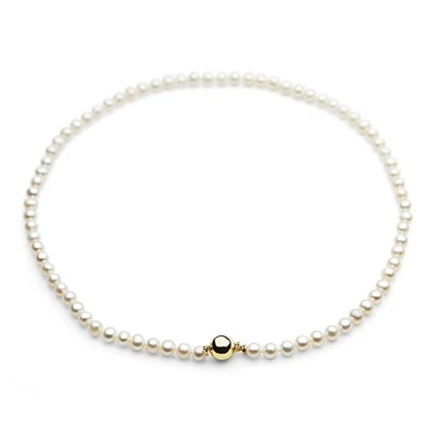 Colliers de perles de culture d'eau douce blanche Pacific Pearls® AAA 5 mm... - Photo 1/4