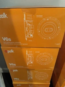 Polk V6S Vanishing 6.5” Inceiling Speaker NIB MSrP $300ea - Picture 1 of 1