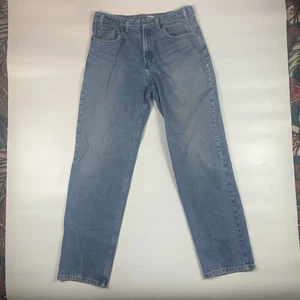 Pantalones de mezclilla Kirkland Signature para hombre 36x34 azul 5 bolsillos bigotes doble puntada - Imagen 1 de 9