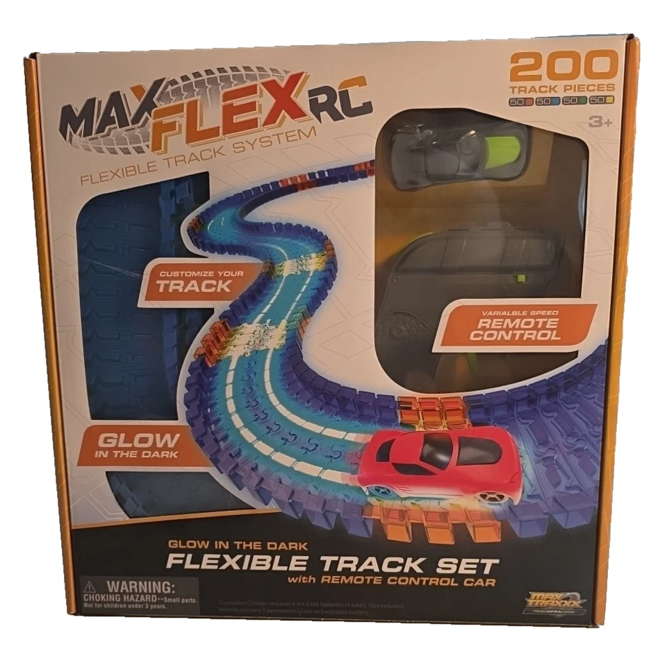 Max Flex  Glow in the Dark RC Flexible Assembly Track System  200-pcs 3+ - Image 1 of 2