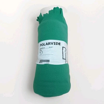 IKEA Polarvide Fleece Throw Blanket – Forest / grass Green / – 702.969.89 – New - Image 1 of 4