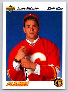 1991-92 Upper Deck Sandy McCarthy #77 Calgary Flames - Imagen 1 de 2