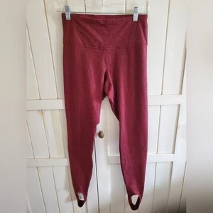 OLD NAVY Womens Small Heathered red stirrup leggings - Picture 1 of 8