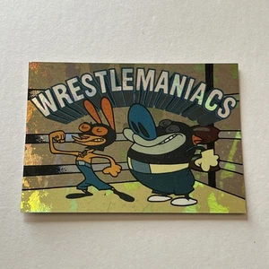 1994 Topps The Ren & Stimpy Show All Prismatic Wrestlemaniacs Card #9 Splotch - Picture 1 of 2