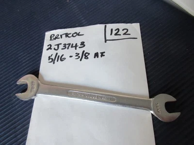 BRITOOL 2J3743  7/16-3/8” AF OPEN ENDED SPANNER VERY GOOD CONDITION *122 - Image 1 of 4