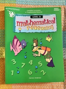 Mathematical Reasoning Level D Math Reasoning Workbook for 3rd Grade - Picture 1 of 3