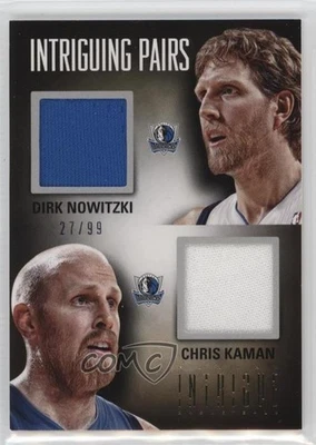 2012 pares intrigantes de materiales/99 Dirk Nowitzki Chris Kaman #51 Salón de la fama Foto 1 de 2