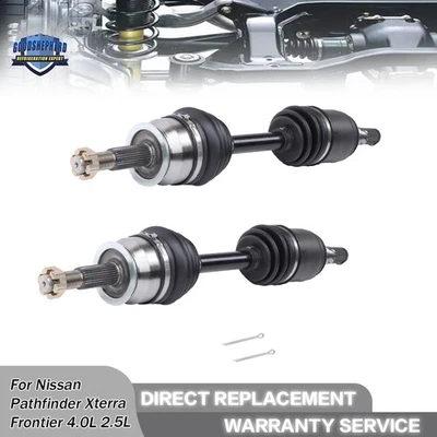 2 × Eixo dianteiro CV para Nissan Pathfinder Frontier Xterra Crew Cab Pickup - Imagem 1 de 4