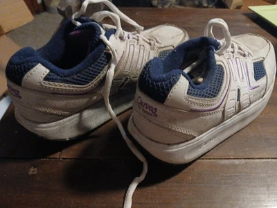 Curves For Women Shape Up Toning Rocker Casual Walking Shoes Size 8.5WhitePurple - Image 1 of 4