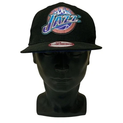 Gorra de baloncesto Utah Jazz NBA malla ajustable Snapback gorra exterior negra logotipo Foto 1 de 4