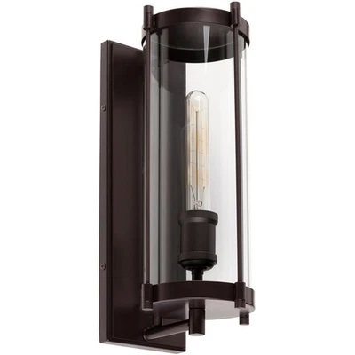 Forte Lighting 1156-01-32 Hudson Outdoor Wall Light Antique Bronze - Image 1 of 4