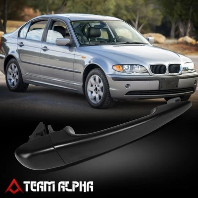 Fits 2000-2005 BMW 325i E46 Front Right Exterior Door Pull Handle Primered Black - Изображение 1 из 4