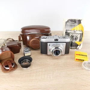 Kodak Retinette Type 022 35mm Film Camera Reomar 45mm f/3.5 Lens & Accessories - Picture 1 of 11