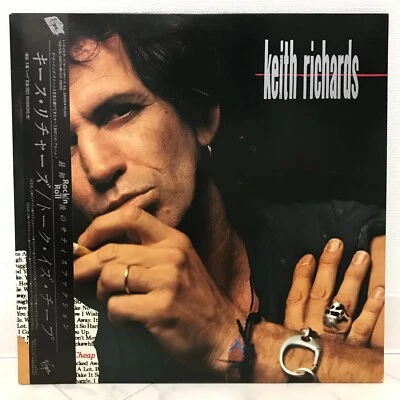 KEITH RICHARDS / TALK IS CHEAP JAPAN ISSUE LP W/ OBI, INSERT*3 - Image 1 of 4