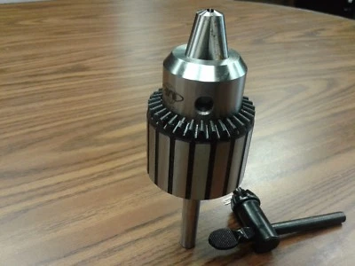 CNC TOOLING CME/HARVEST 3/4" KEY TYPE DRILL CHUCK W. 1/2" ARBOR, #D-WK3/4-3,#SHK-12-JT3-NEW