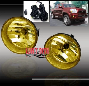 05+ TOYOTA TACOMA/04+ SOLARA/08+ SEQUOIA/07+ TUNDRA YELLOW FOG LIGHT LAMP+SWITCH - Picture 1 of 1
