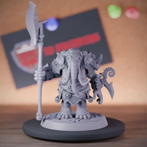 Oliphant Miniature Guardian Warrior Mini Dungeons and Dragons Mini DnD 5e TTRPG - Picture 1 of 8
