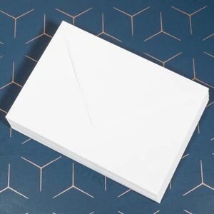 20 x C5 White Envelopes 100gsm Diamond Flap Greeting Card A5 Wedding Invitation  - Picture 1 of 3