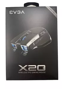 EVGA X20 903-T1-20GR-KR Wireless Gaming Mouse w/ 16000 DPI (Grey) NEW - Picture 1 of 4