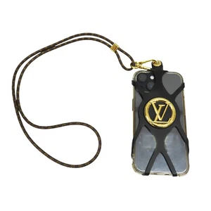 LOUIS VUITTON Monogram Wrist Strap PVC Coated Brown - Zdjęcie 1 z 7