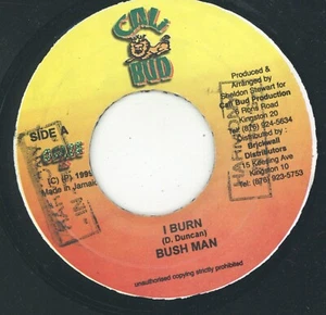 " I BURN." bushman. CALIE BUD 7in 1999. - Picture 1 of 2