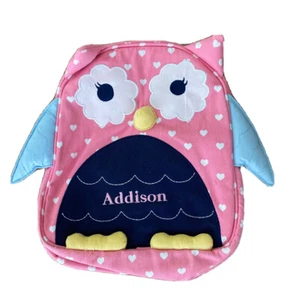 Neu Pottery Scheune Kinder Mädchen Mini PRE-K Rucksack Monogramm ADDISON Eulen Tier - Bild 1 von 2