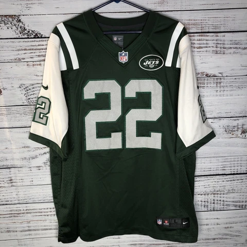Nike On-Field Matt Forte #22 New York NY Jets Home NFL Jersey Sewn Men’s Large Cover