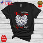 Samoyed Heart Shape Valentine, Funny My Valentine Pajama Shirt T-Shirt