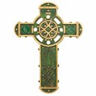 9" Emerald Green Celtic Wall Cross