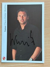 Claus-Dieter Wollitz Energy Cottbus 2009/10 Autograph Card Orig Signed #7040