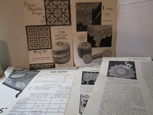 Vintage Crochet Patterns - Lot of Misc Leaflets, Single Sheets - Picture 1 of 12
