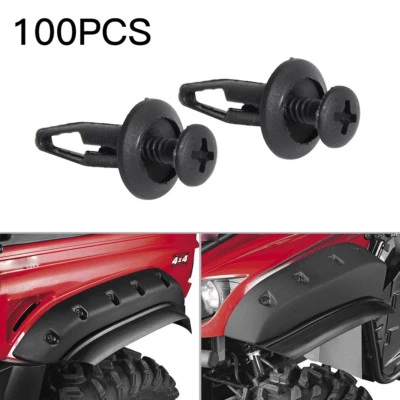 100x Clips de sujeción remaches acampanados para guardabarros estilo tornillo para Yamaha Rhino 450 660 700 Foto 1 de 4