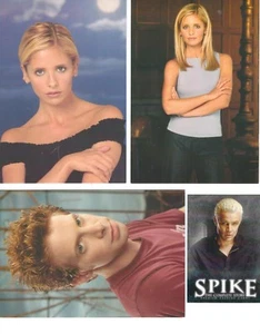 (10) Postales de la temporada 3-4 de Buffy the Vampire Slayer + 1 tarjeta coleccionable con picos - Imagen 1 de 8